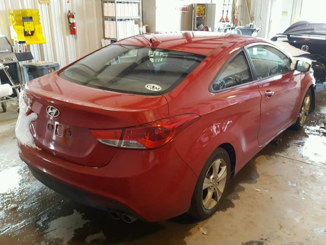 KMHDH6AE9DU010432 - 2013 HYUNDAI ELANTRA CO RED photo 4