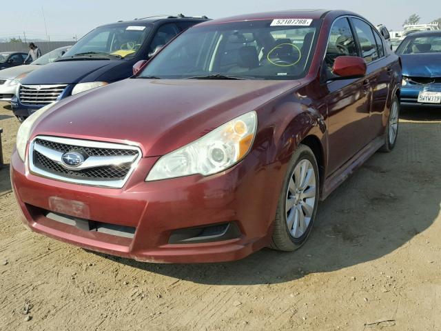 4S3BMDK62A2216461 - 2010 SUBARU LEGACY 3.6 RED photo 2