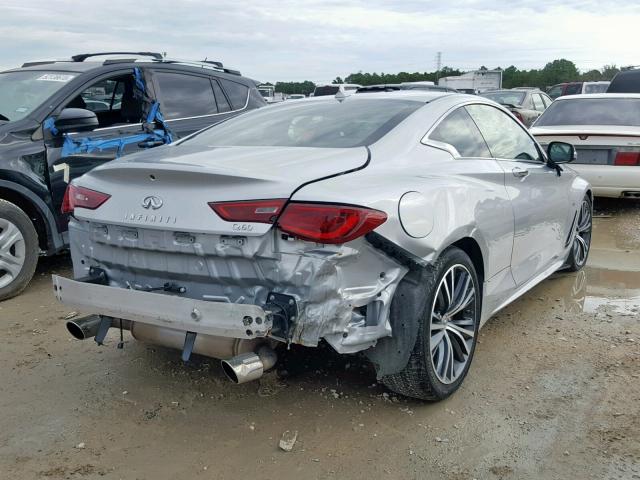 JN1EV7EK1HM360492 - 2017 INFINITI Q60 PREMIU SILVER photo 4