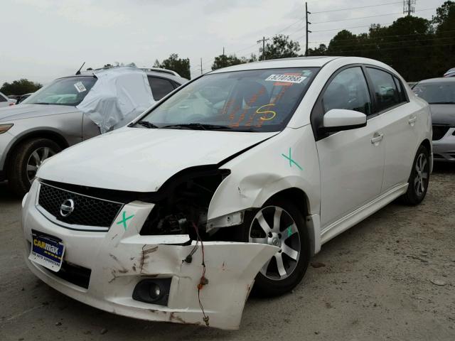 3N1AB6AP5CL771819 - 2012 NISSAN SENTRA 2.0 WHITE photo 2