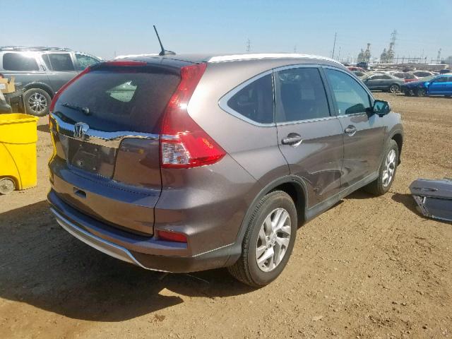 2HKRM3H70FH524033 - 2015 HONDA CR-V EXL BROWN photo 4