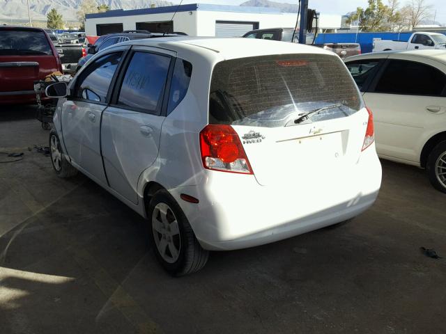 KL1TD66628B087844 - 2008 CHEVROLET AVEO BASE Ақ фото 3