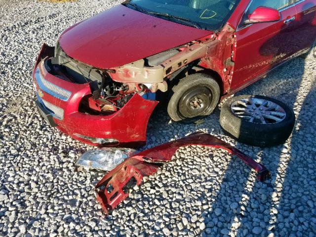 1G1ZG5E78CF358320 - 2012 CHEVROLET MALIBU LTZ წითელი ფოტო 9