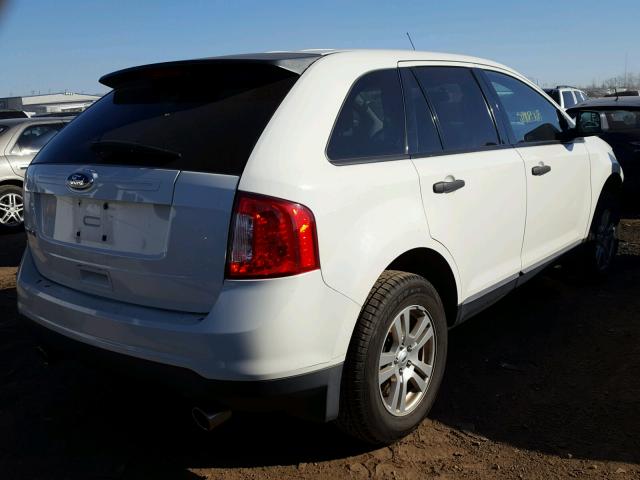 2FMDK3GC8BBA63650 - 2011 FORD EDGE SE WHITE photo 4