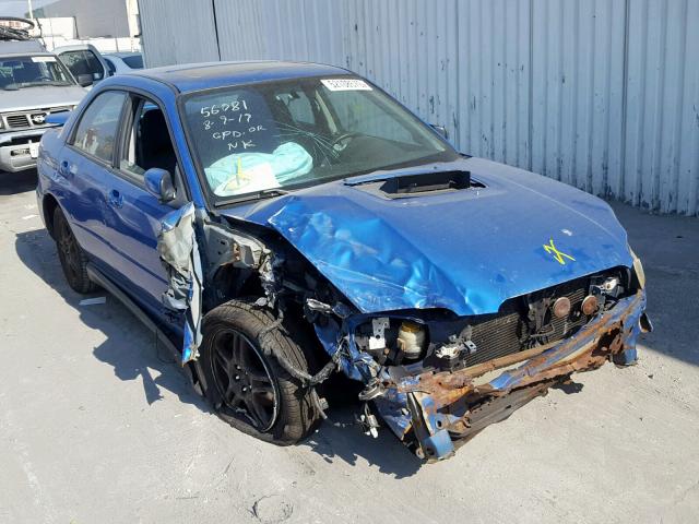 JF1GD29614H522557 - 2004 SUBARU IMPREZA WR BLUE photo 1