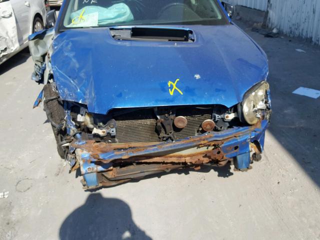 JF1GD29614H522557 - 2004 SUBARU IMPREZA WR BLUE photo 9