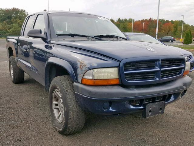 1D7HG38N23S185795 - 2003 DODGE DAKOTA QUA BLUE photo 1