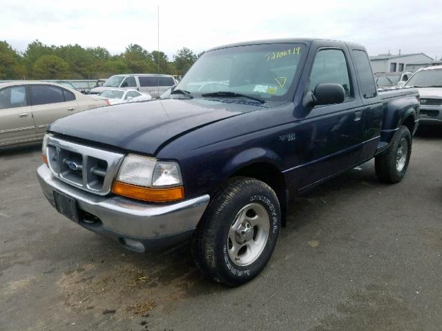 1FTZR15V3YPA72224 - 2000 FORD RANGER SUP BLUE photo 2