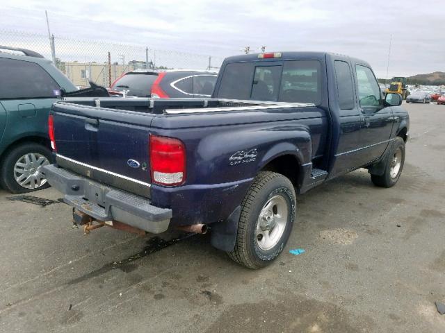 1FTZR15V3YPA72224 - 2000 FORD RANGER SUP BLUE photo 4