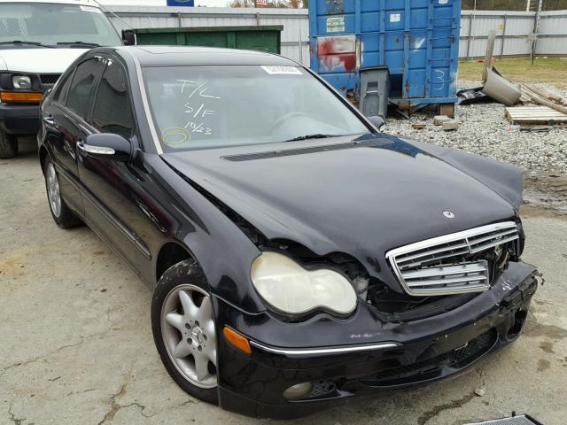 WDBRF61J62F212657 - 2002 MERCEDES-BENZ C 240 BLACK photo 1