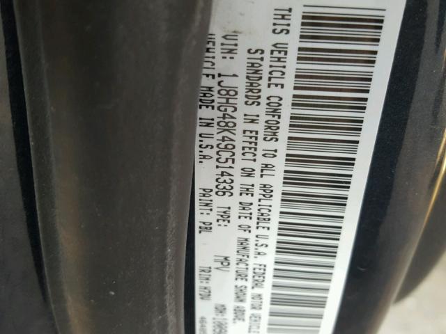 1J8HG48K49C514336 - 2009 JEEP COMMANDER Mavi foto 10