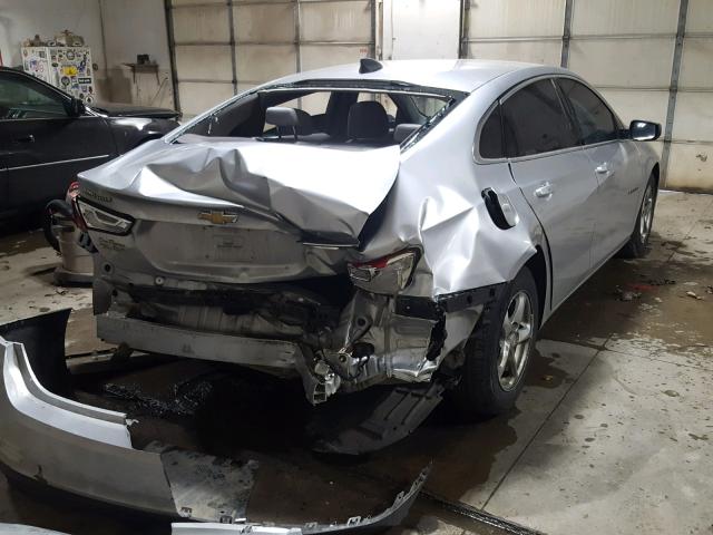 1G1ZB5ST0HF153260 - 2017 CHEVROLET MALIBU LS 银色 照片 4