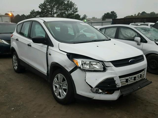 1FMCU0F72EUC27661 - 2014 FORD ESCAPE S WHITE photo 1