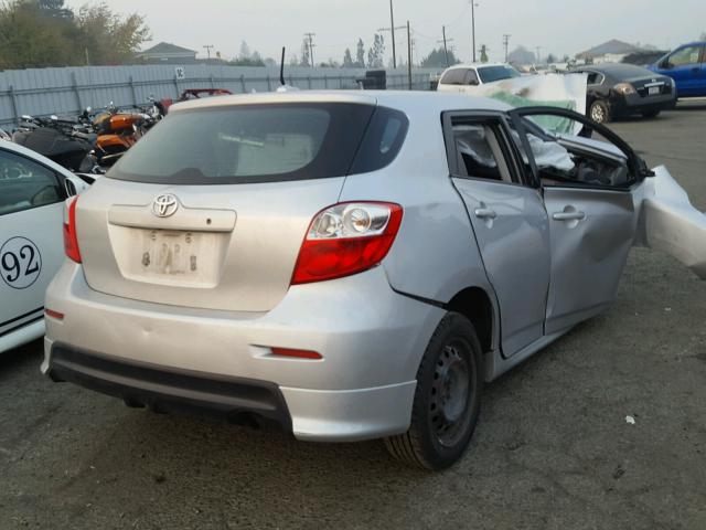 2T1KU40E49C157596 - 2009 TOYOTA COROLLA MA SILVER photo 4