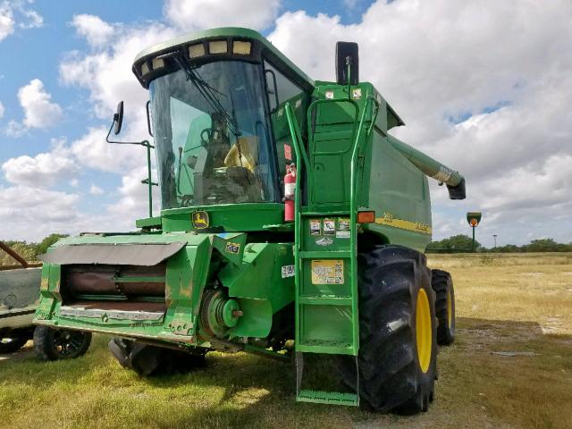 H09550W700301 - 2002 JOHN DEERE COMBINE GREEN photo 2