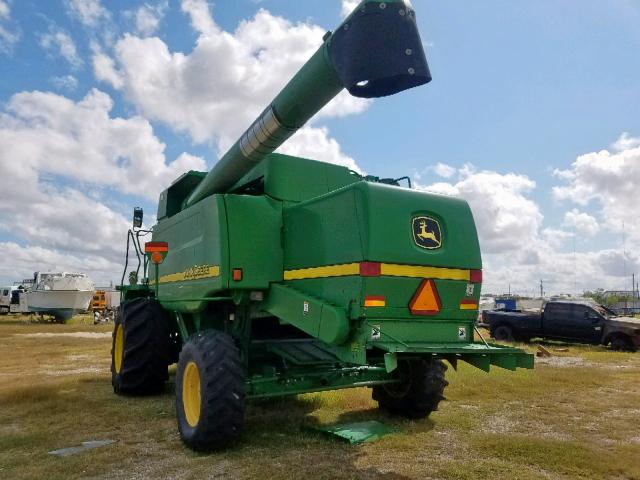 H09550W700301 - 2002 JOHN DEERE COMBINE GREEN photo 3