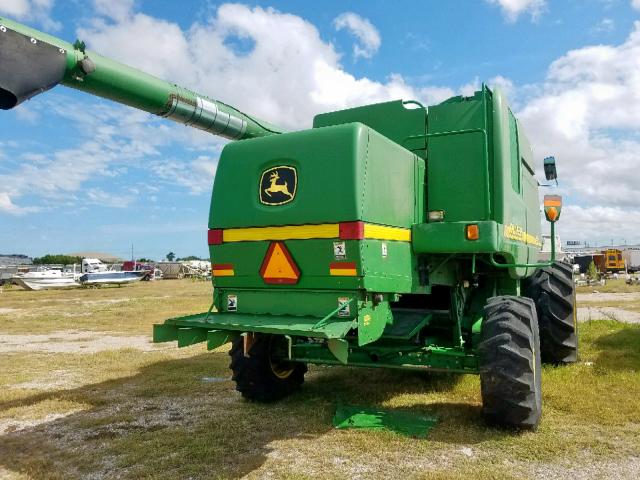 H09550W700301 - 2002 JOHN DEERE COMBINE GREEN photo 4