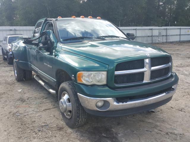 3D3MU48603G744470 - 2003 DODGE RAM 3500 S GREEN photo 1