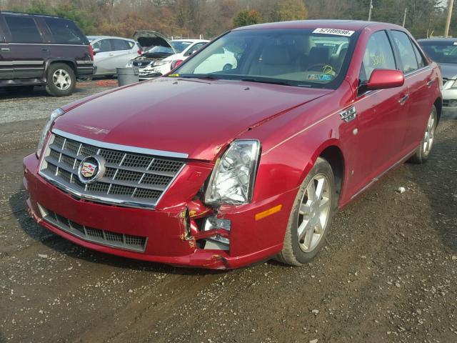 1G6DD67V680189360 - 2008 CADILLAC STS RED photo 2