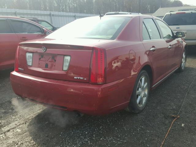 1G6DD67V680189360 - 2008 CADILLAC STS RED photo 4