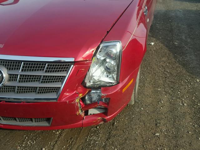 1G6DD67V680189360 - 2008 CADILLAC STS RED photo 9