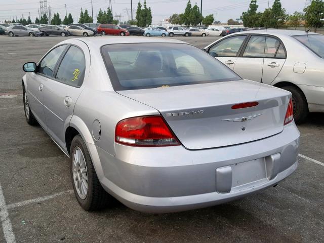 1C3EL46X54N289043 - 2004 CHRYSLER SEBRING LX SILVER photo 3