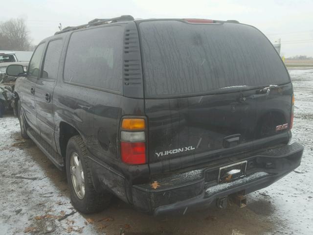 1GKFK66U55J116253 - 2005 GMC YUKON XL D BLACK photo 3