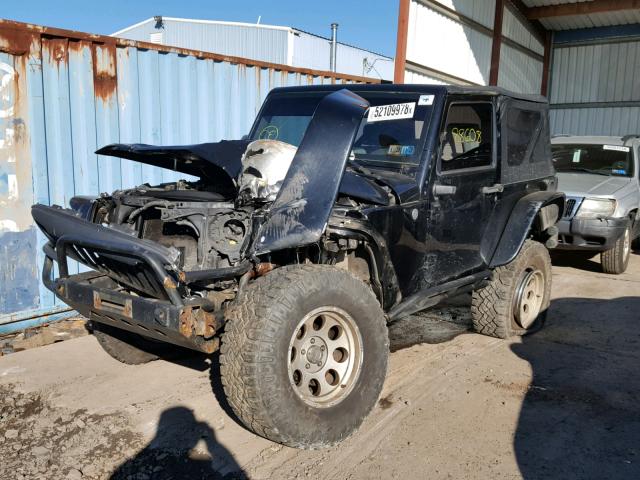 1J4FA24187L198478 - 2007 JEEP WRANGLER X BLACK photo 2