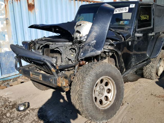 1J4FA24187L198478 - 2007 JEEP WRANGLER X BLACK photo 9