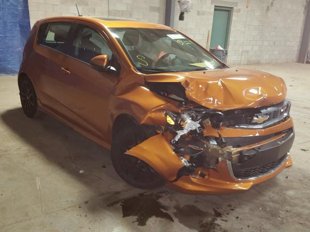 1G1JF6SB7H4118483 - 2017 CHEVROLET SONIC PREM ORANGE photo 1