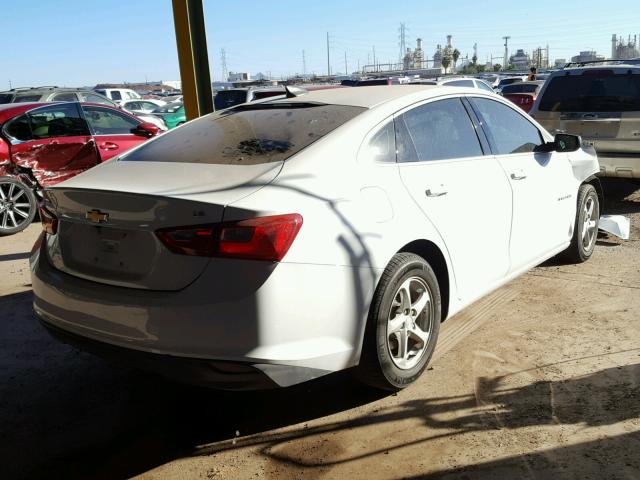1G1ZB5ST8GF309561 - 2016 CHEVROLET MALIBU LS WHITE photo 4