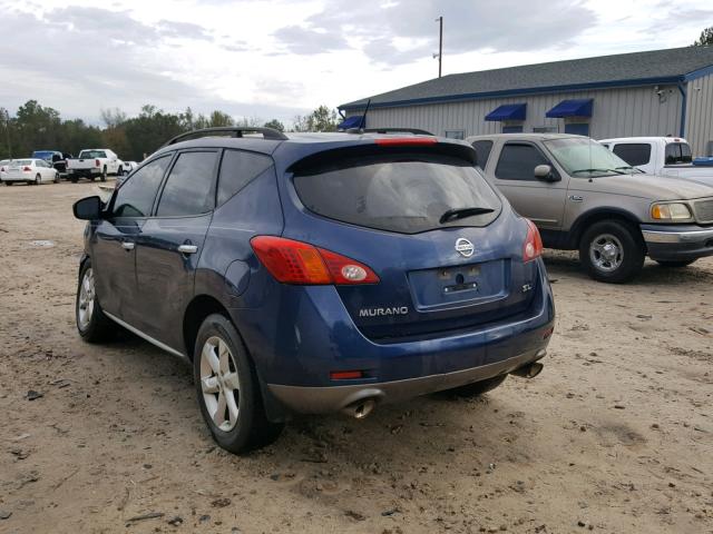 JN8AZ18U69W024972 - 2009 NISSAN MURANO S BLUE photo 3