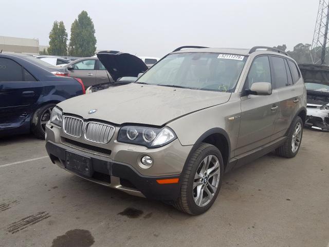 WBXPC93467WF14215 - 2007 BMW X3 3.0SI BEIGE photo 2