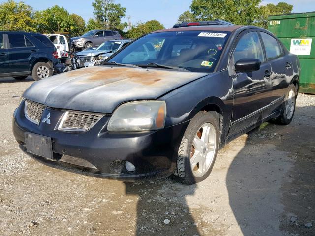 4A3AB76S36E010613 - 2006 MITSUBISHI GALANT GTS BLACK photo 2