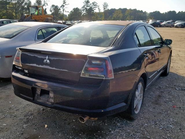 4A3AB76S36E010613 - 2006 MITSUBISHI GALANT GTS BLACK photo 4