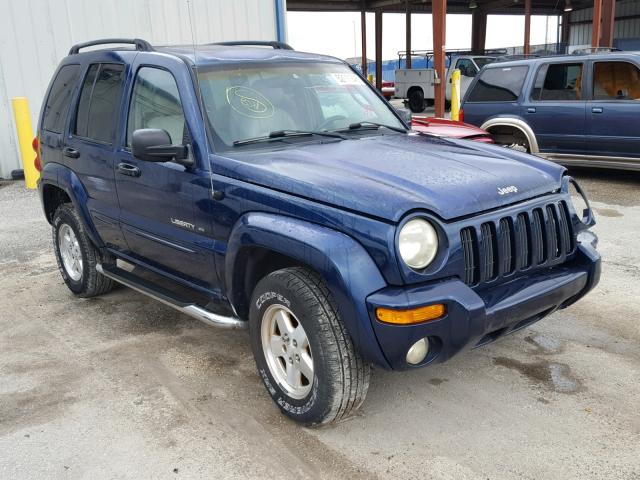 1J8GK58K62W205164 - 2002 JEEP LIBERTY LI BLUE photo 1