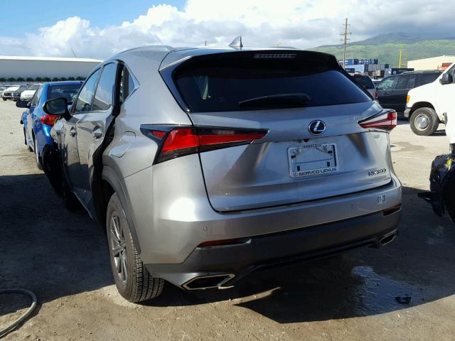 JTJYARBZ0J2099051 - 2018 LEXUS NX 200T GRAY photo 3