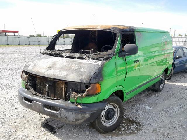 2D7JB21Y53K511646 - 2003 DODGE RAM VAN B2 GREEN photo 2