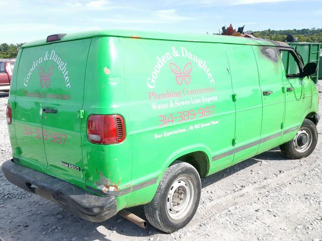 2D7JB21Y53K511646 - 2003 DODGE RAM VAN B2 GREEN photo 4