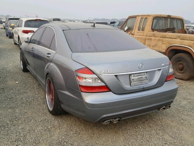 WDDNG77X88A144792 - 2008 MERCEDES-BENZ S 63 AMG SILVER photo 3