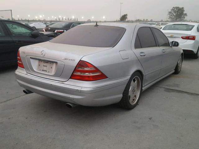 WDBNG73JX2A262487 - 2002 MERCEDES-BENZ S 55 AMG SILVER photo 4