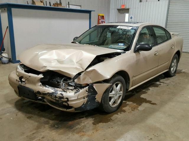 1G3NL52E53C143337 - 2003 OLDSMOBILE ALERO GL TAN photo 2