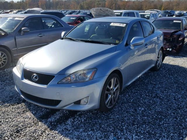 JTHBK262782072576 - 2008 LEXUS IS 250 BLUE photo 2