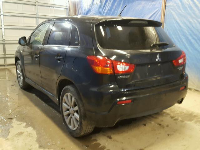 JA4AR4AU1BZ009818 - 2011 MITSUBISHI OUTLANDER BLACK photo 3