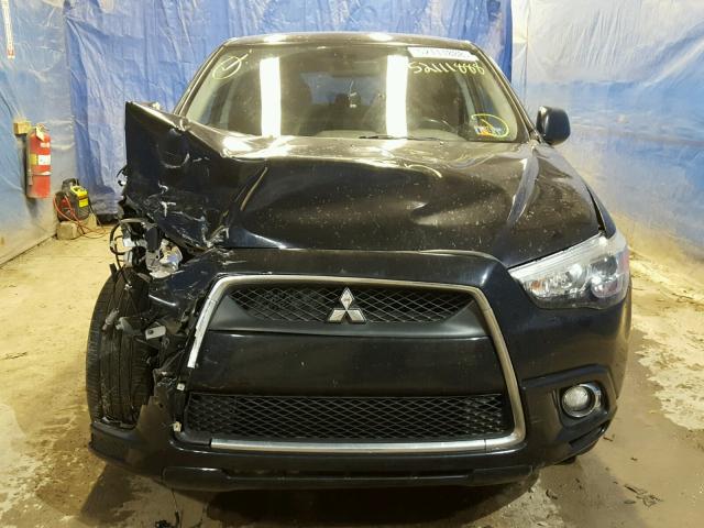 JA4AR4AU1BZ009818 - 2011 MITSUBISHI OUTLANDER BLACK photo 9