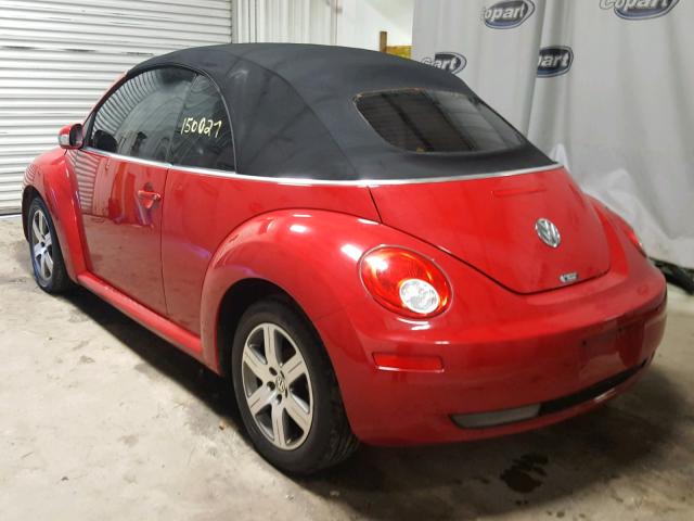 3VWRF31Y26M328339 - 2006 VOLKSWAGEN NEW BEETLE RED photo 3