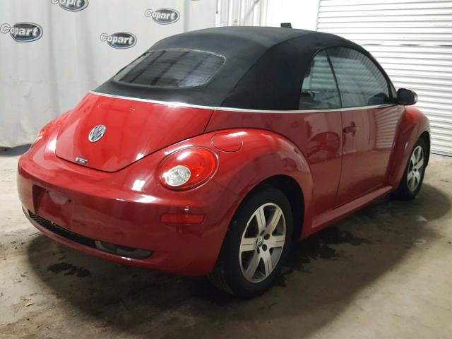 3VWRF31Y26M328339 - 2006 VOLKSWAGEN NEW BEETLE RED photo 4