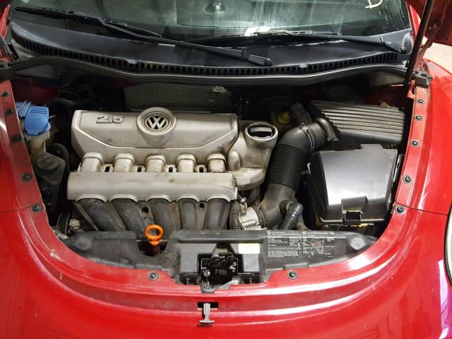 3VWRF31Y26M328339 - 2006 VOLKSWAGEN NEW BEETLE RED photo 7