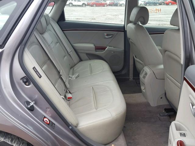 KMHFC46F38A288537 - 2008 HYUNDAI AZERA SE SILVER photo 6