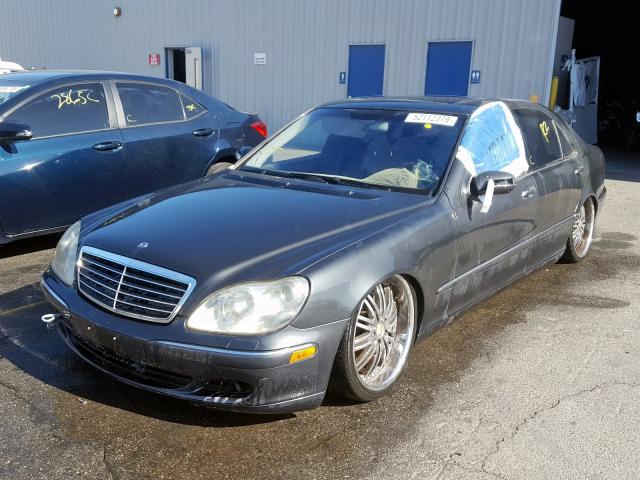 WDBNG75J44A390076 - 2004 MERCEDES-BENZ S 500 BLACK photo 2